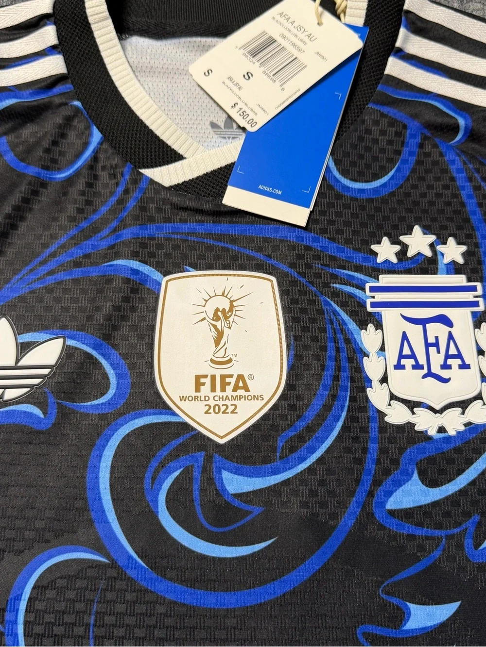 2026 Adidas Argentina Away Jersey Player Authentic Black JM5901 | Men's Small